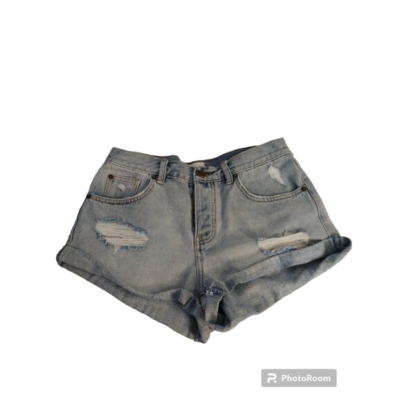 Amuse Society Pants - Amuse Society Distressed Denim Shorts Size 28